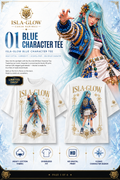 ISLA-GLOW Blue Character Tee