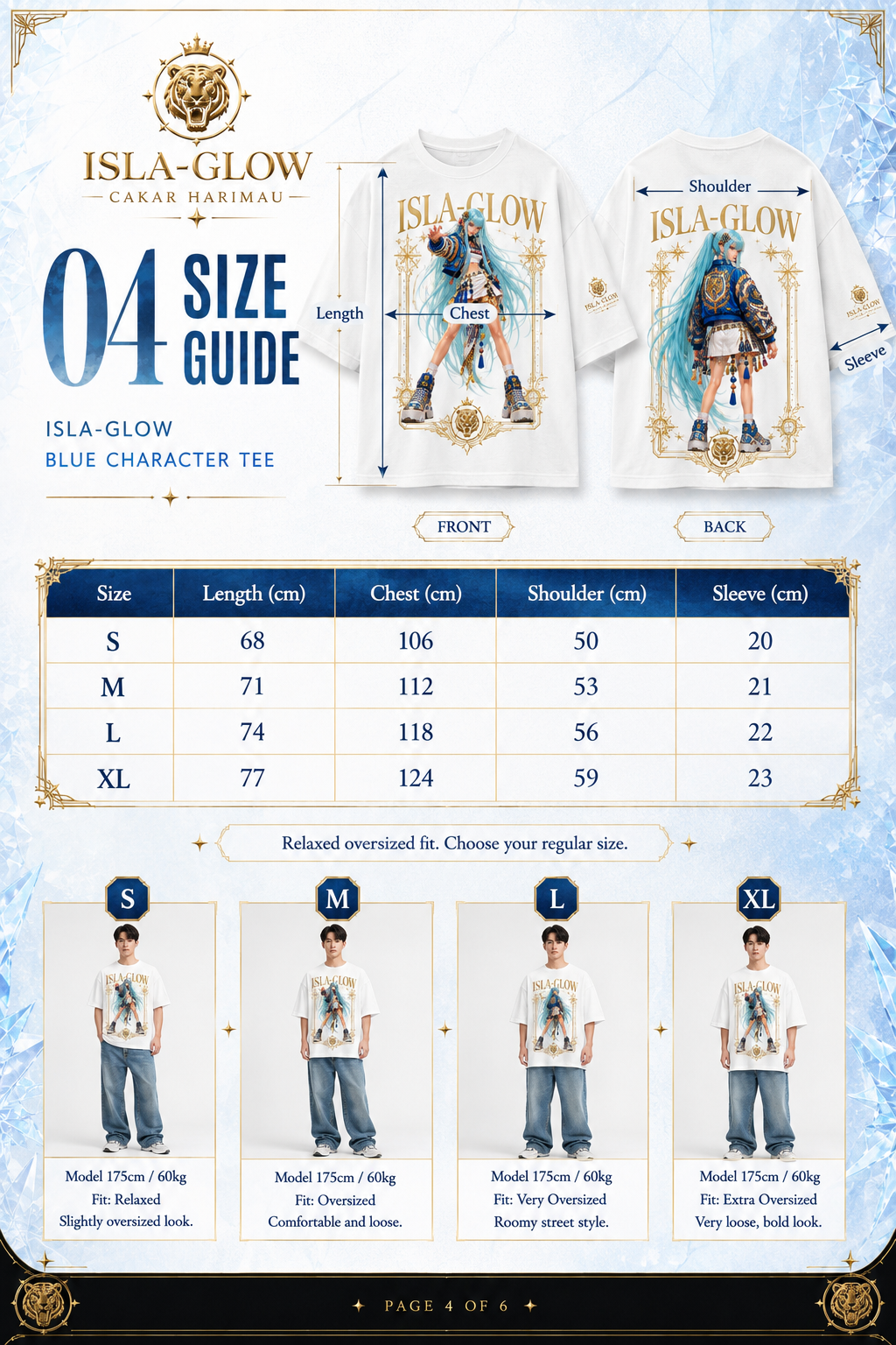 ISLA-GLOW Blue Character Tee